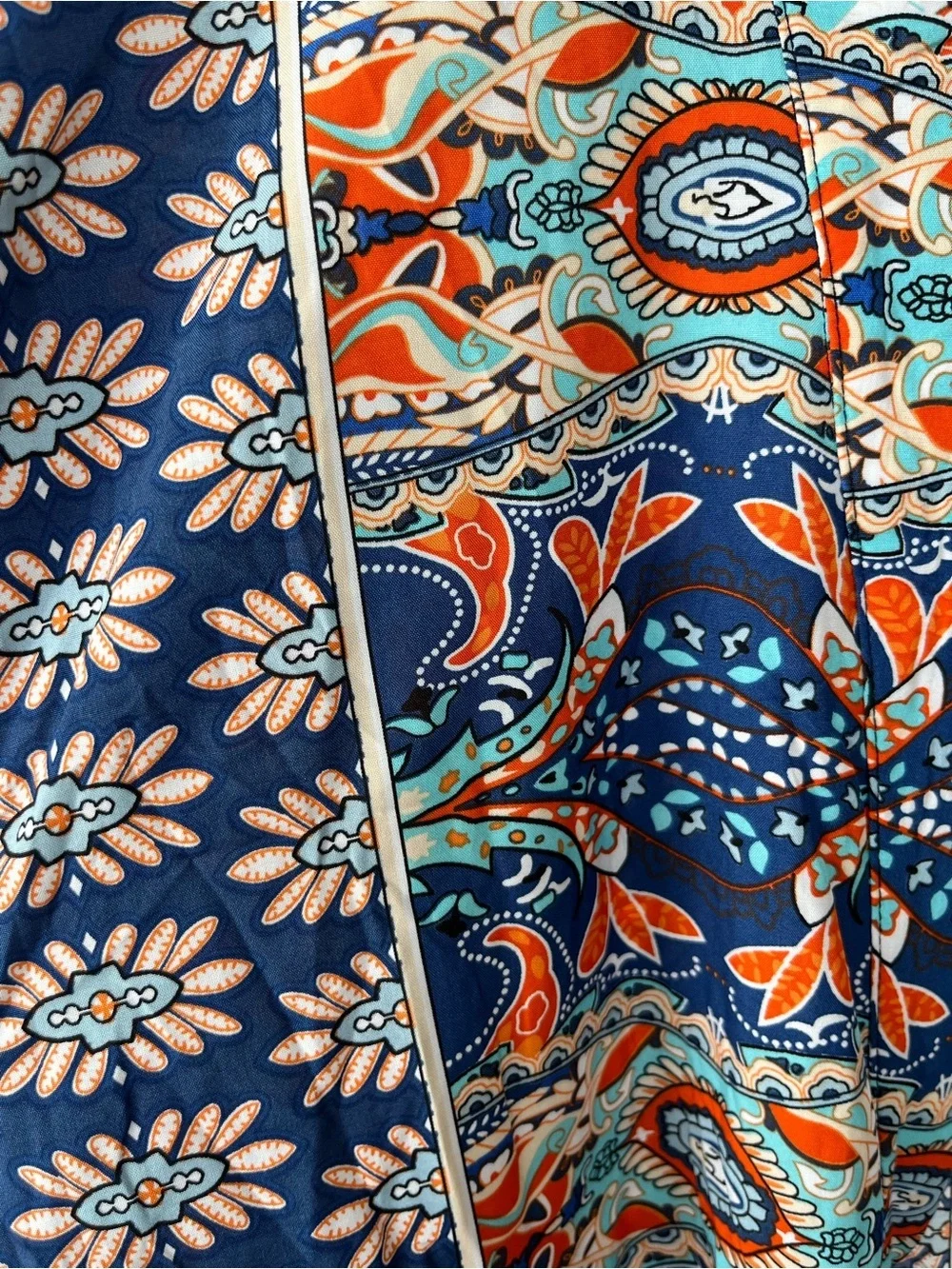 Boho Matching Set XL | Silky Kimono + High Waisted Shorts | Resort Wear
